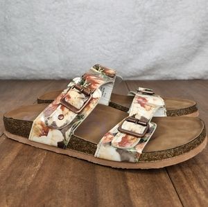 Mad Paw Floral Birk Style Slides Size 8